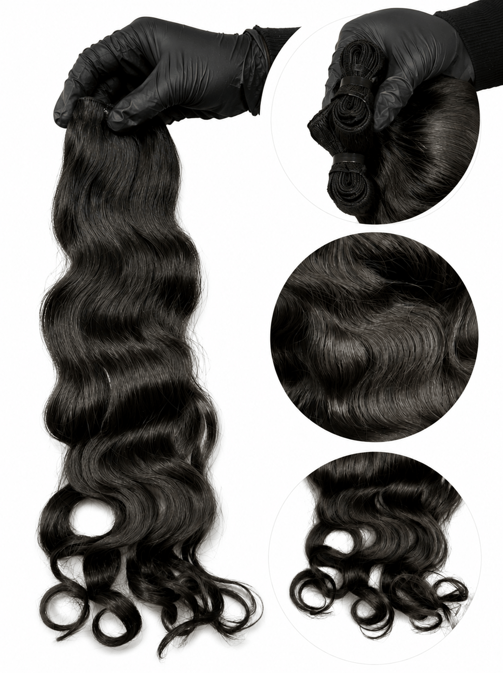 Raw Indian Natural Wavy Hair Extension Bundle