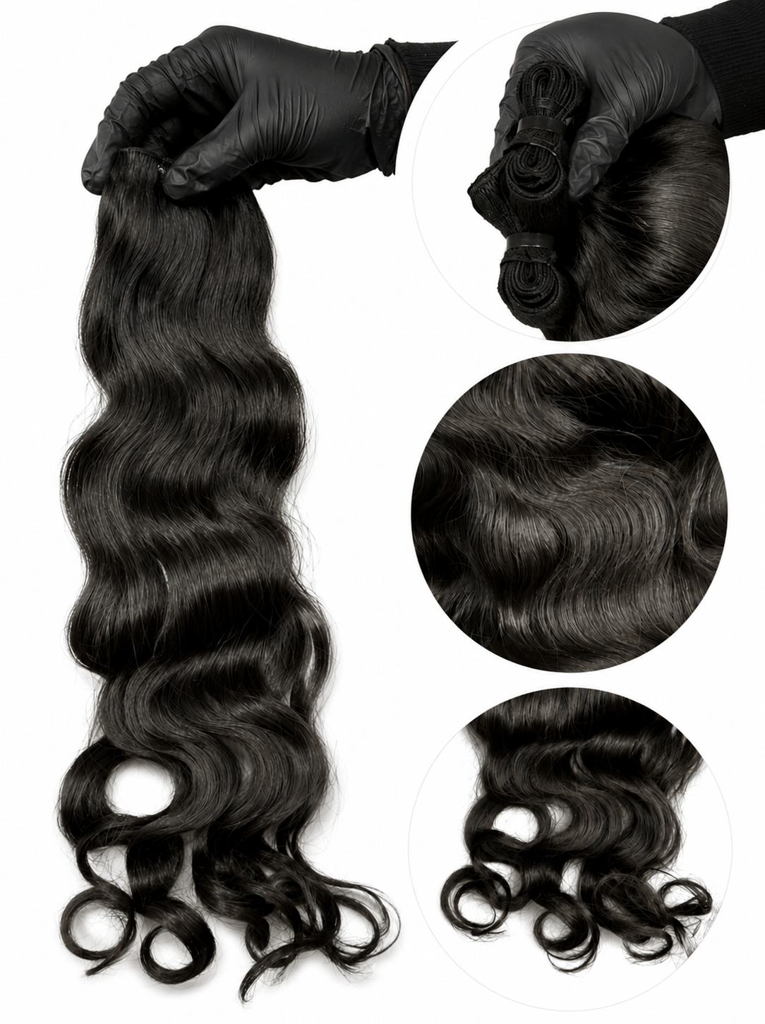 Raw Indian Natural Wavy Hair Extension Bundle